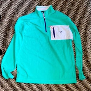 Teal and pink Dune Pullover